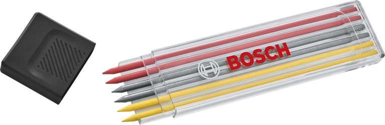 Bộ ruột bút chì Bosch nhiều màu, cỡ 2.8 mm, độ cứng HB.